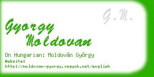 gyorgy moldovan business card